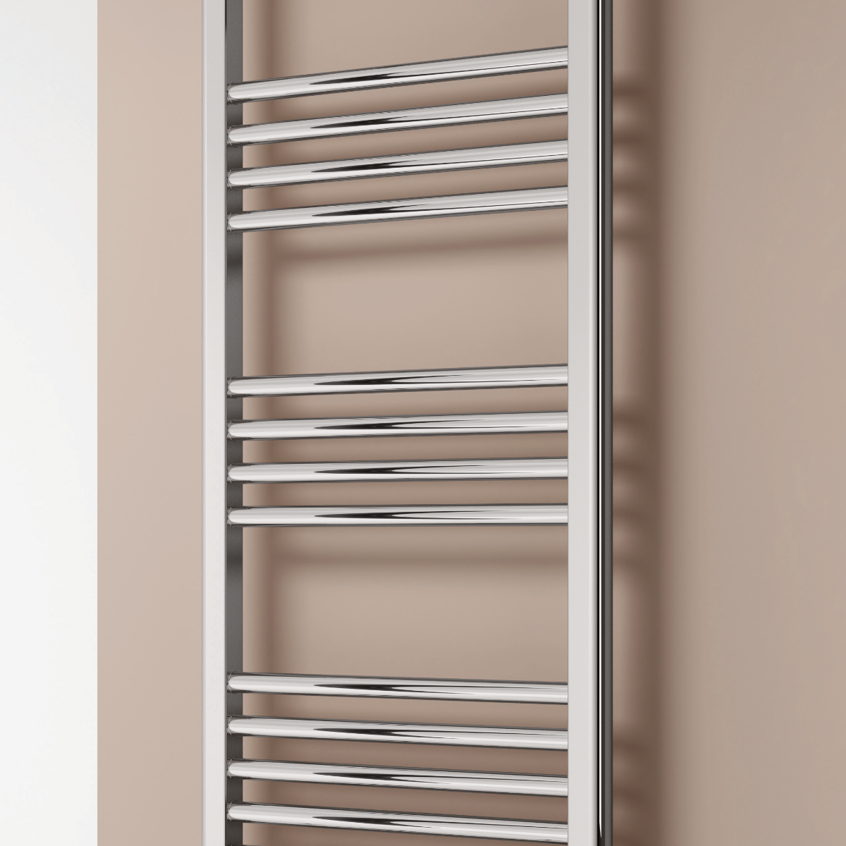 Capo Curved Electric Electric Mild Steel Towel Rail