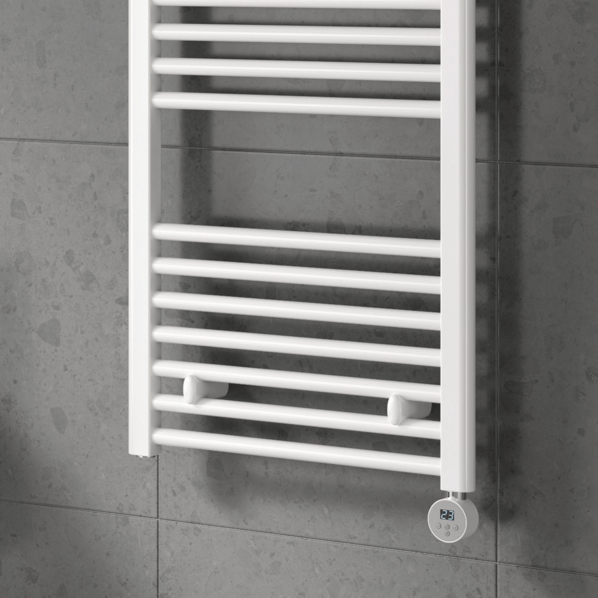 Capo Flat Electric Electric Mild Steel Towel Rail