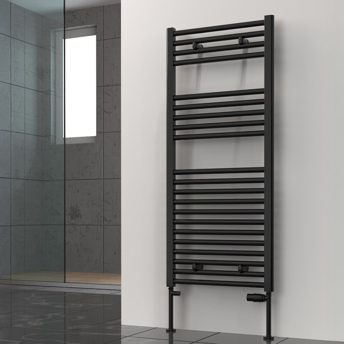 Diva Flat Mild Steel Towel Rail