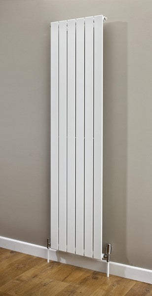 Flat Tube 70mm Double Vertical Radiator Elements White