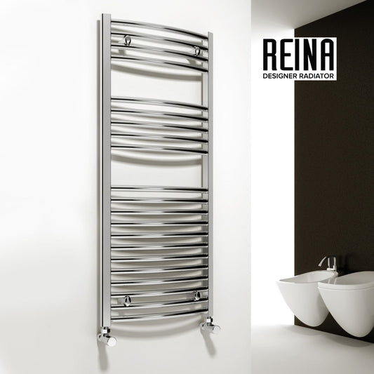 Diva Curved Mild Steel Towel Rail