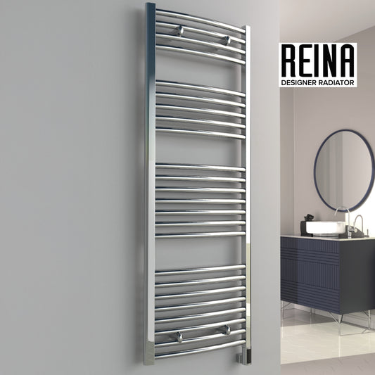 Diva Curved Electric Electric Mild Steel Towel Rail