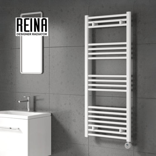 Capo Flat Electric Electric Mild Steel Towel Rail
