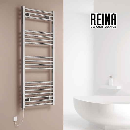 Capo Curved Electric Electric Mild Steel Towel Rail