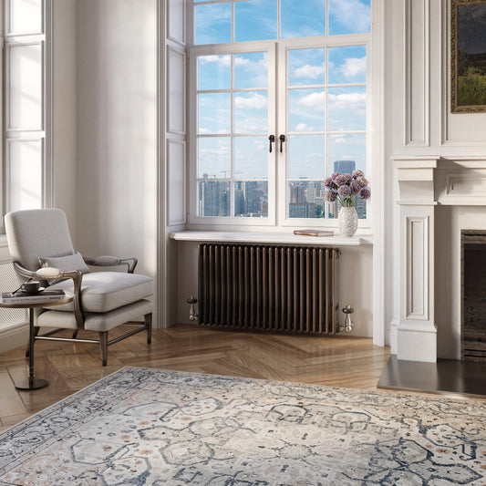 3 Column Height 500 Bare Metal Horizontal Lacquer Radiator