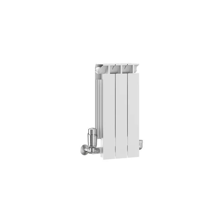 Aluminium Square Top 440 Horizontal Designer Radiator In Multi Sections White