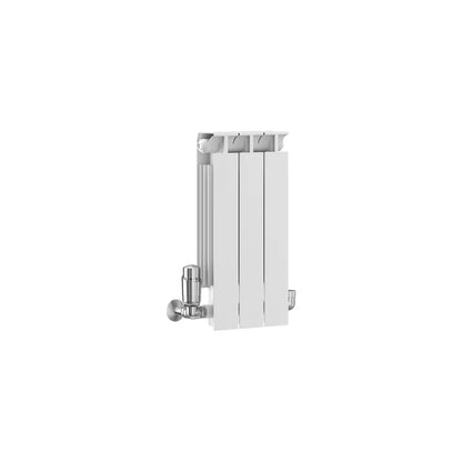 Aluminium Square Top 440 Horizontal Designer Radiator In Multi Sections White