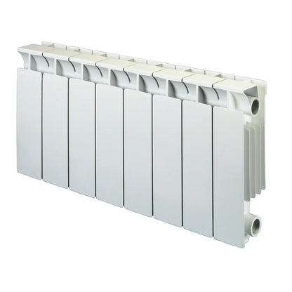 Aluminium Square Top 440 Horizontal Designer Radiator In Multi Sections White
