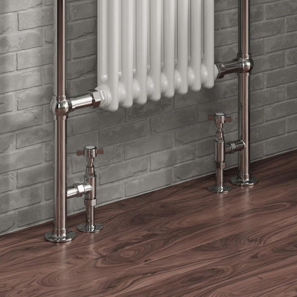 Reina Bronte Traditional Angled Valve Pair - Chrome