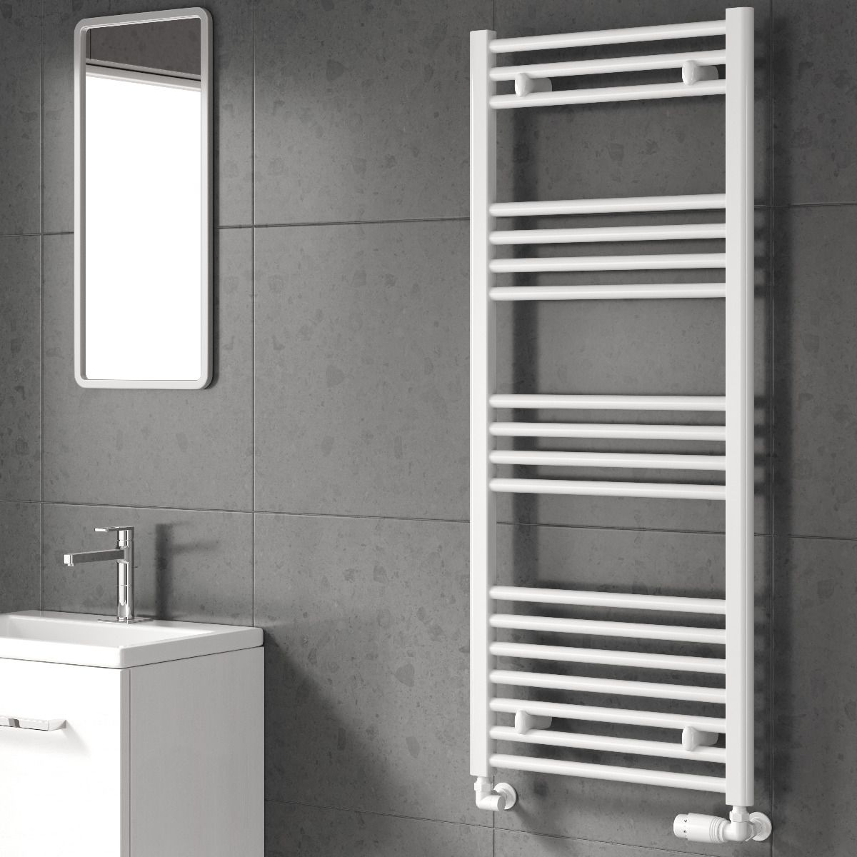 Capo Flat Mild Steel Towel Rail