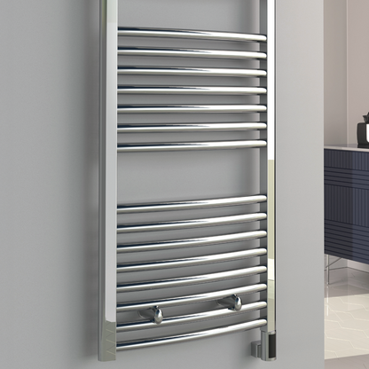Diva Curved Electric Electric Mild Steel Towel Rail