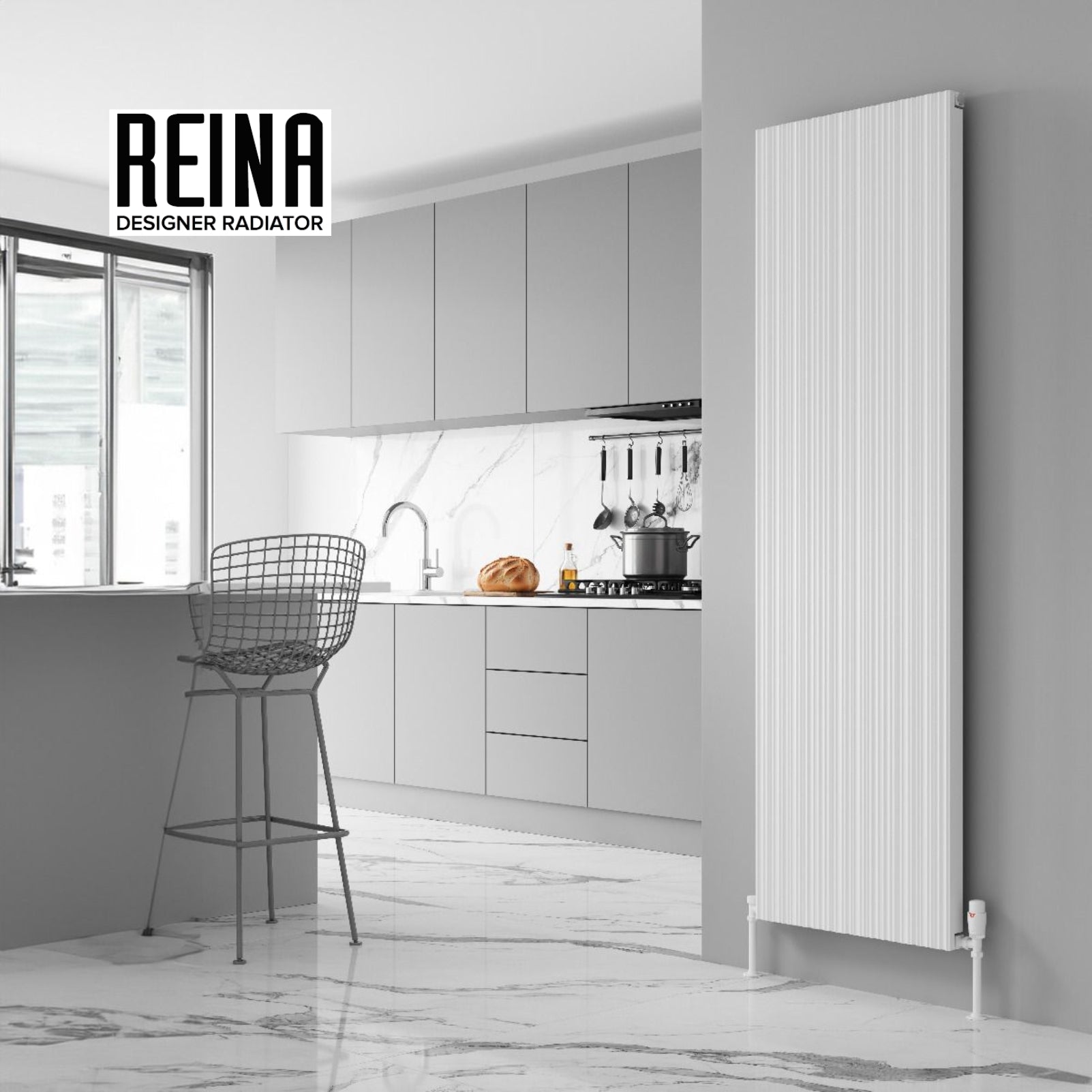 Melvin Aluminium Radiator Vertical