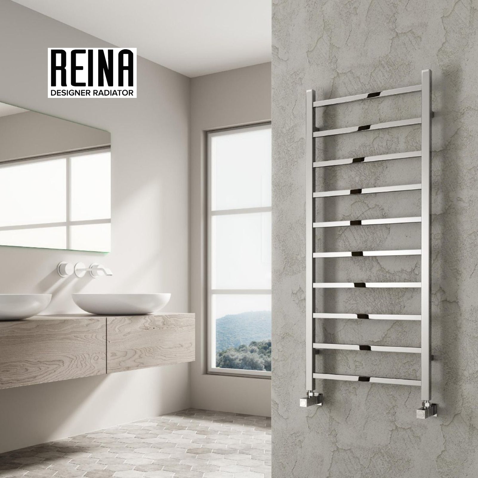 Serena Mild Steel Towel Rail