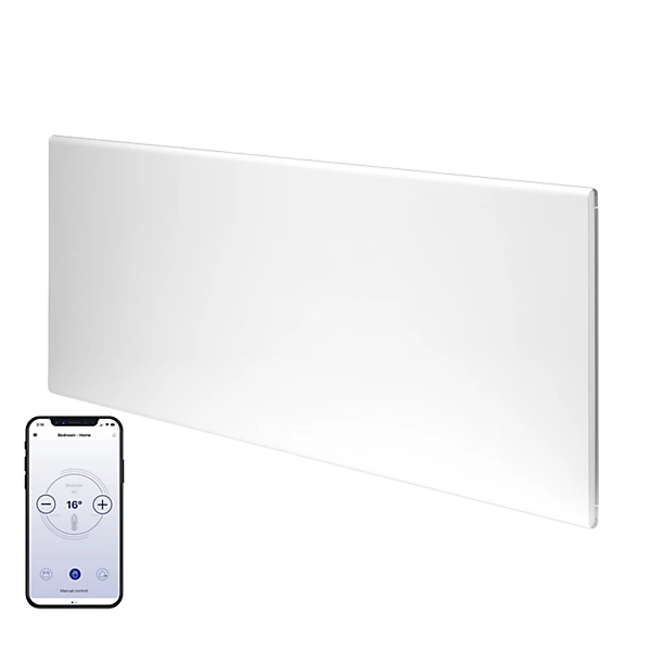 Adax Neo WIFI Electric Panel Heater, Wall Mounted, 2000W, White 420 x 955