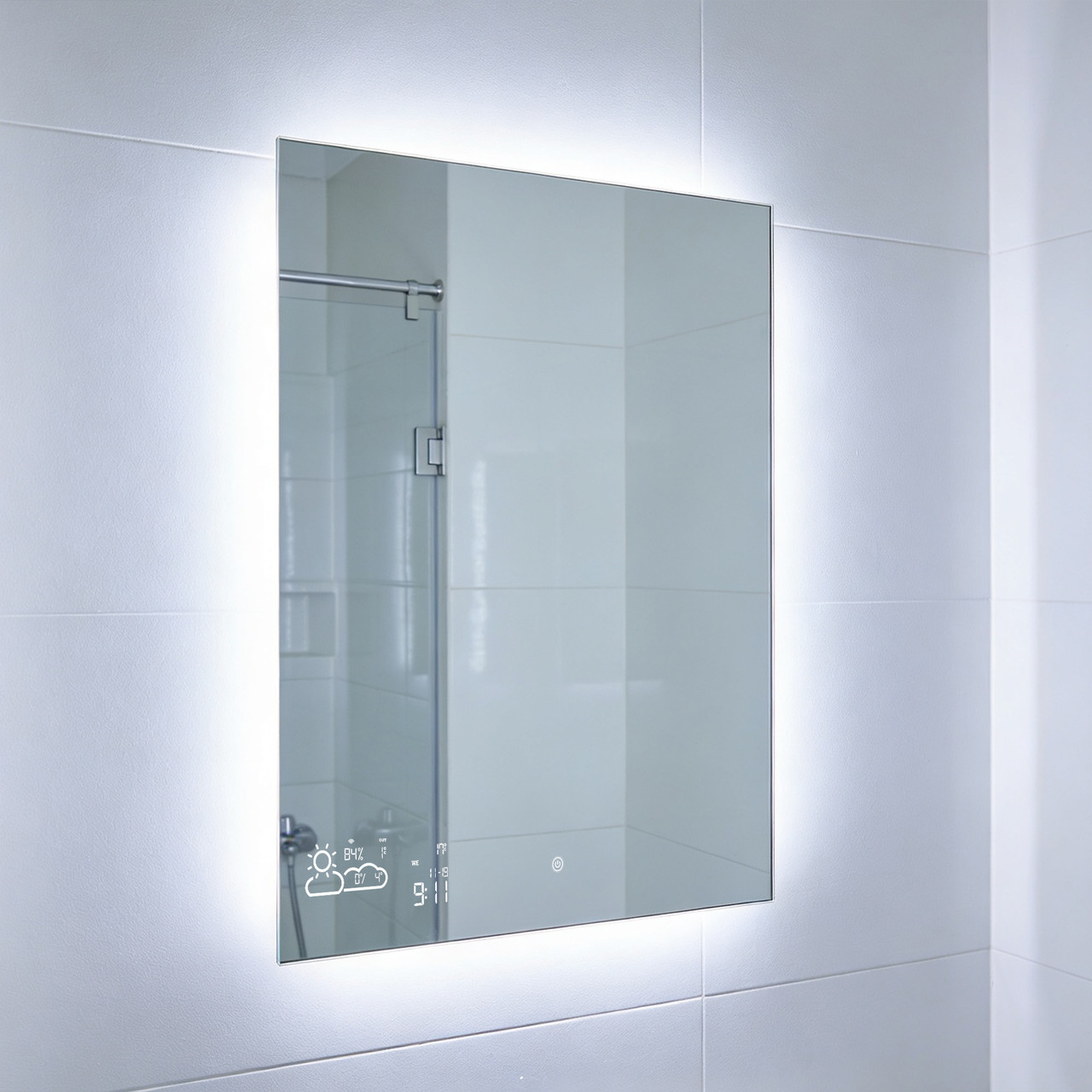 260W LED Backlit Vertical Mirrored Infrared Heating Panel