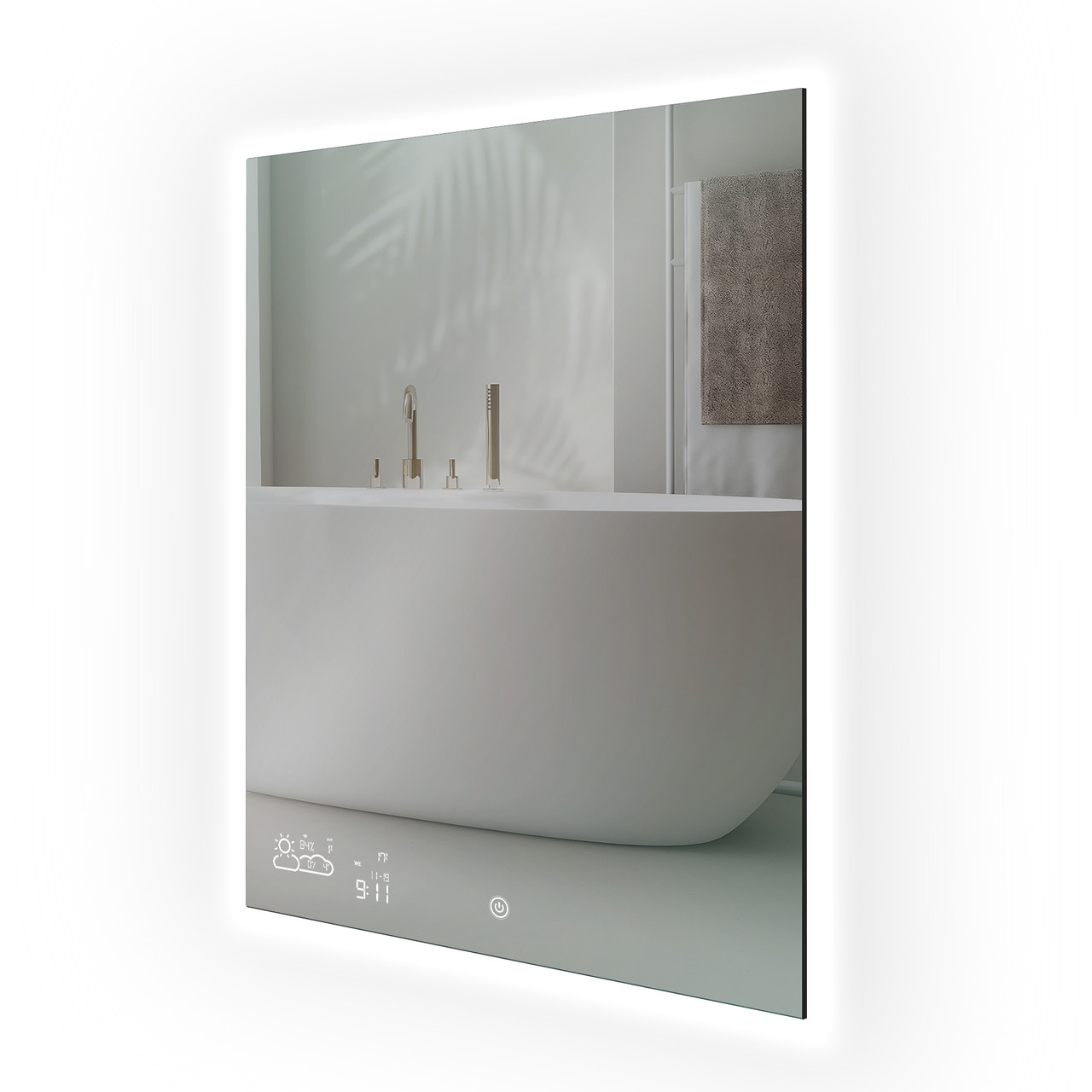 260W LED Backlit Vertical Mirrored Infrared Heating Panel